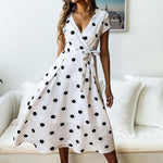 Lady Fashionable Dotted Dress