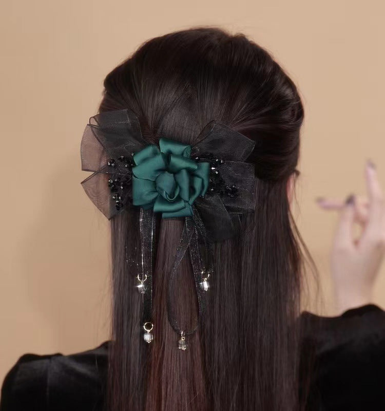 Tassel Bow Hair Clip