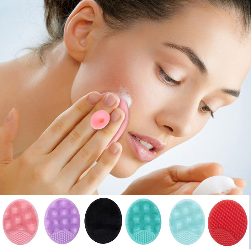 Mini Silicone Face Scrubber Exfoliator Brush(2 pcs)