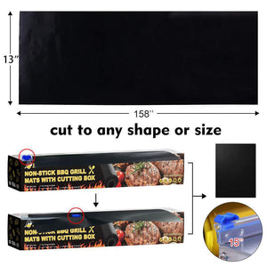 Hirundo Cuttable Non-Stick BBQ Grill Mats(1 roll)