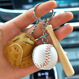 ⚾Mini Baseball Glove Set Charm Keychain(🔥Hot Sale For Baseball Lovers❤️)