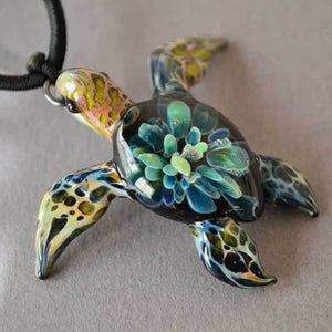 Blue and Turquoise Jewelry-Sea Turtle Pendant