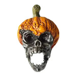 Handmade Evil Pumpkin Skull Halloween Resin Ornament