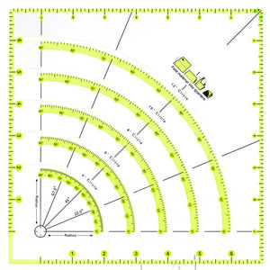 Arcs & Fans Quilt Circle Cutter Ruler