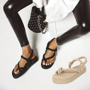 Fashion Knitted Platform Sandals