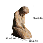 🎄Sweet Hour of Prayer, beautiful hand cast inspirational sculpture of woman praying