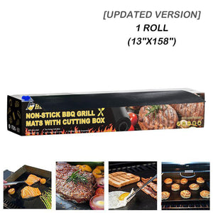 Hirundo Cuttable Non-Stick BBQ Grill Mats(1 roll)