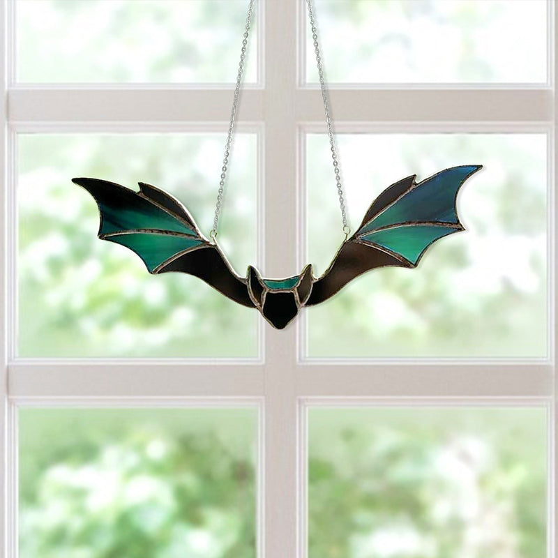 Halloween Bat Stained Glass Window Hangings