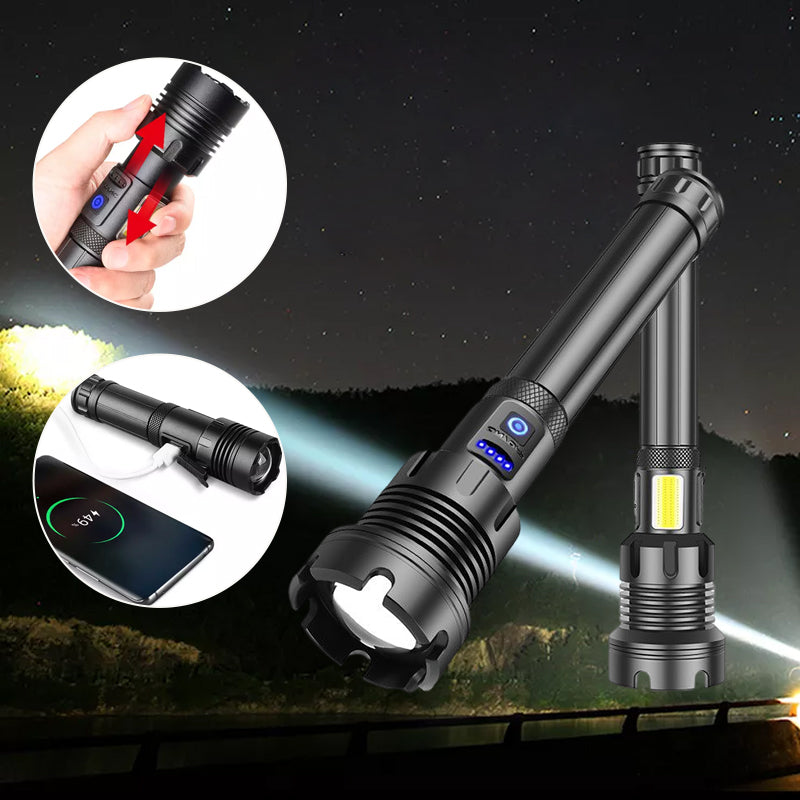 🔥Hot SALE🔥LED Rechargeable Tactical Laser Flashlight(Free Shipping)