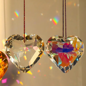 Hanging Heart Suncatcher Prism Crafts