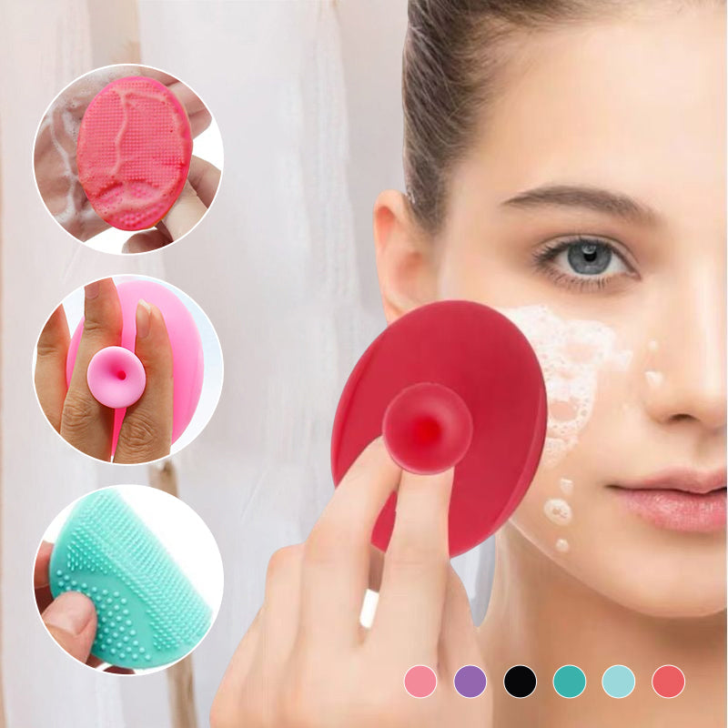 Mini Silicone Face Scrubber Exfoliator Brush(2 pcs)