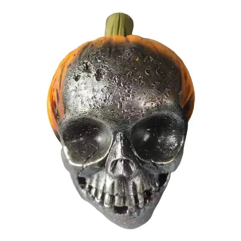 Handmade Evil Pumpkin Skull Halloween Resin Ornament