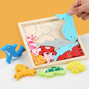 🌲Wooden Toddler Jigsaw Puzzles