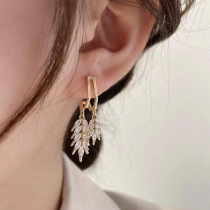 Shiny Leaf Earrings