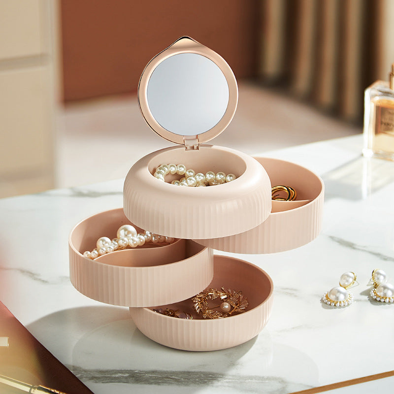 Multi-layer Rotating Jewelry Storage Box