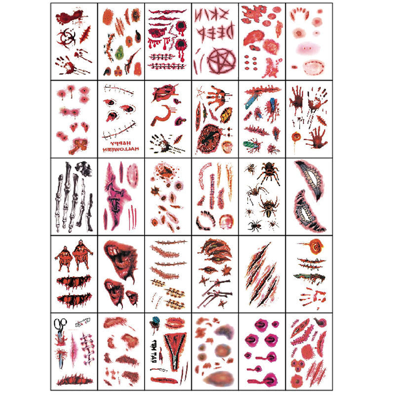 Halloween Horror Party Tattoo Stickers