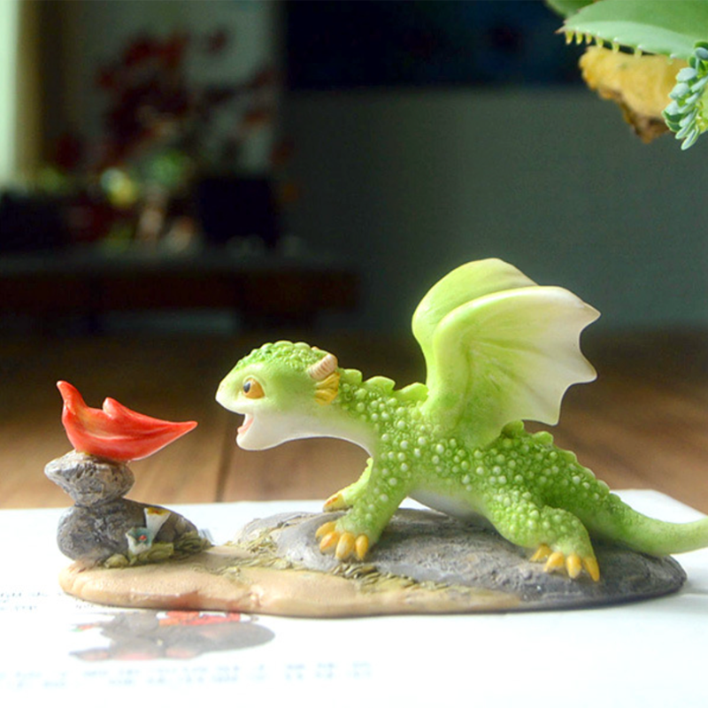 Mini Cute Dragon Statue Decoration