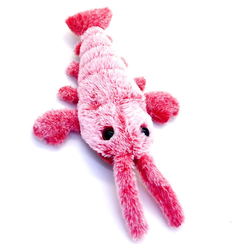 Plush Jumping Shrimp Faux Lobster