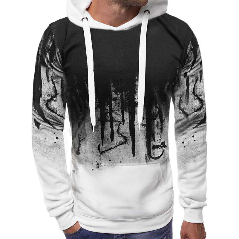 Men's Ink Splash Print Sweatshirt