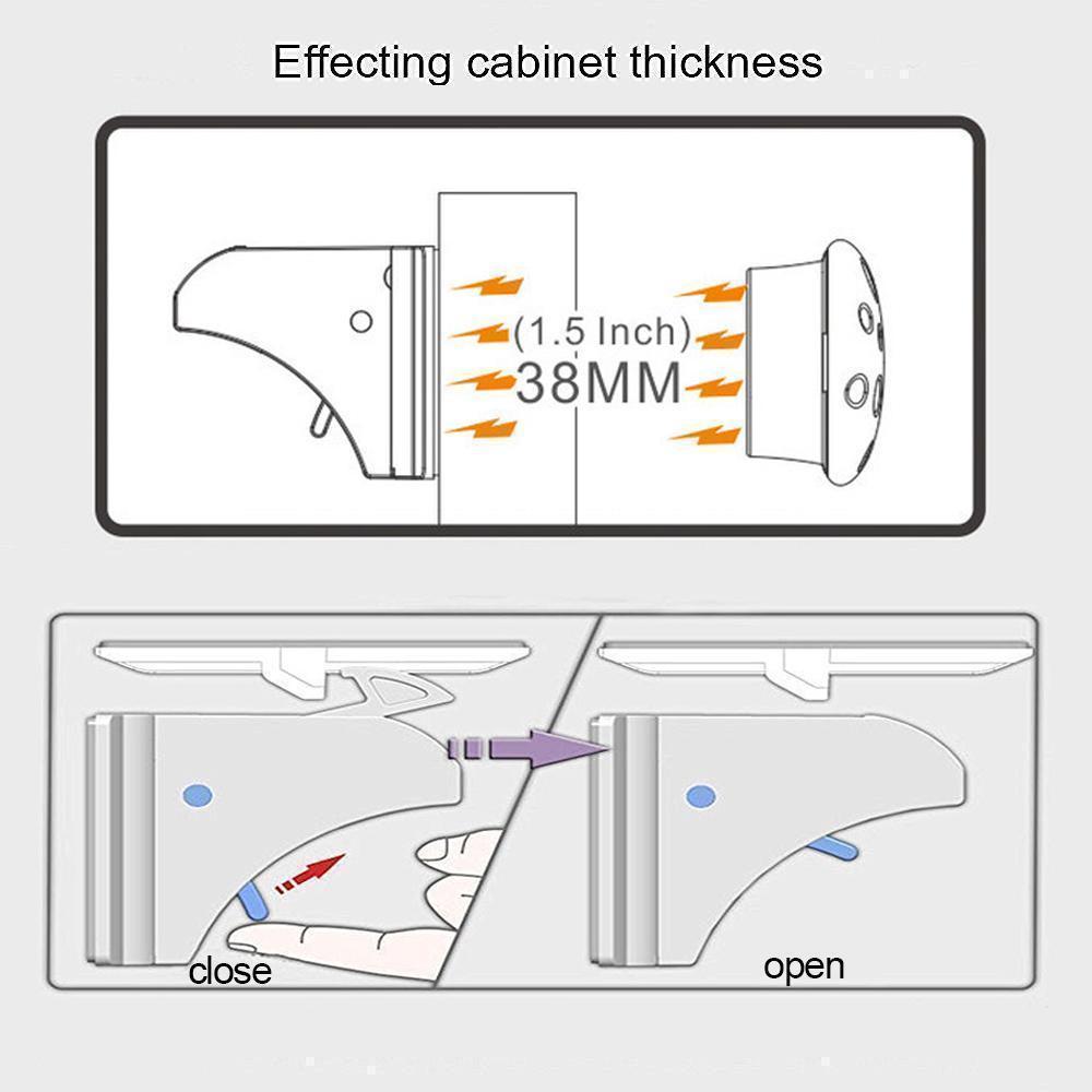 Magnetic Invisible No Drill Safety Lock