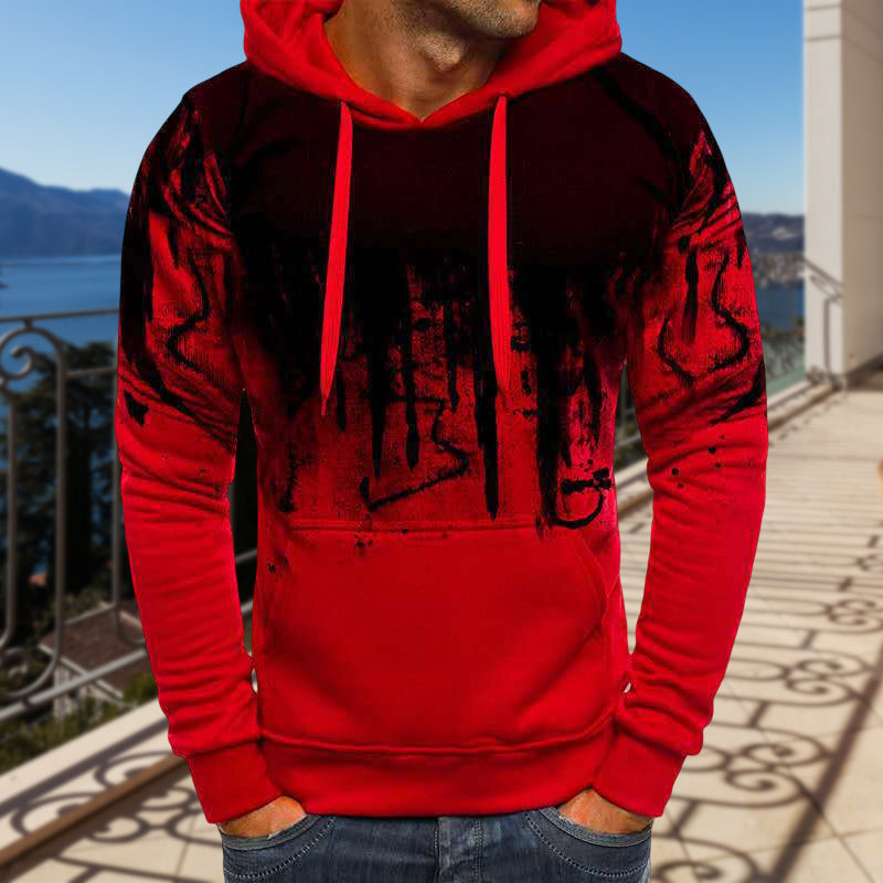 Men's Ink Splash Print Sweatshirt