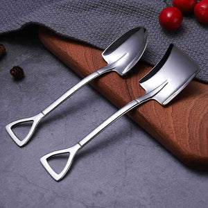 🥄🥄Creative Dessert Ice Cream 304 Stainless Steel Spade Spoon