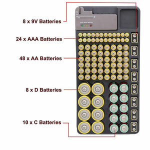 Battery Storage Organizer With Tester