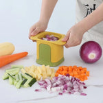 Mini kitchen hand press vegetable cutter