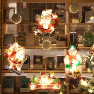 Christmas window suction cup lights