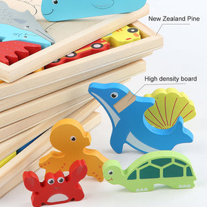 🌲Wooden Toddler Jigsaw Puzzles