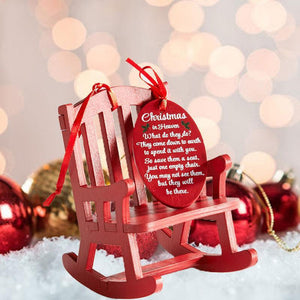 Christmas in Heaven Rocking Chair Ornament