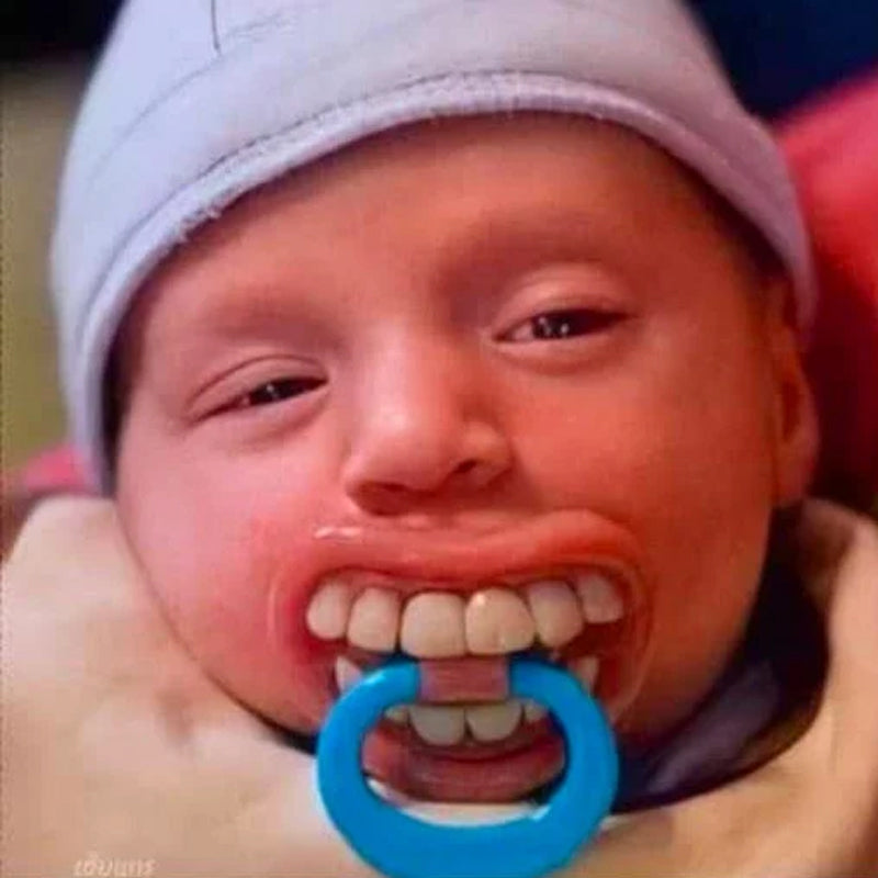 Funny Teeth Baby Pacifiers