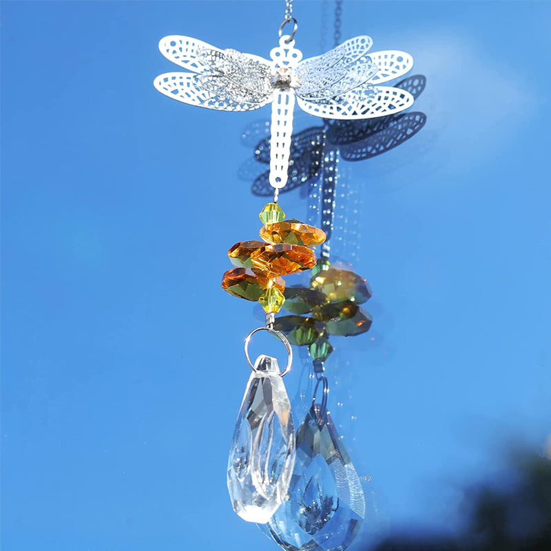 Crystal Dragonfly Suncatcher