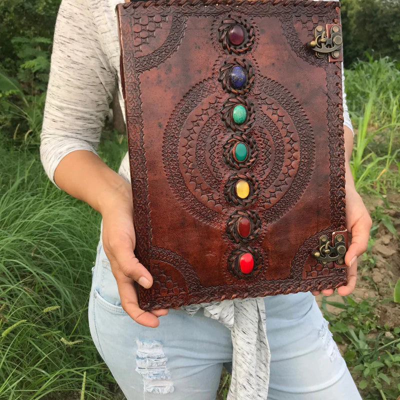 Supernatural Notebook with 7 Chakra Gems(🔥Free Shipping🔥)