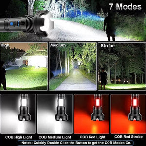 🔥Hot SALE🔥LED Rechargeable Tactical Laser Flashlight(Free Shipping)