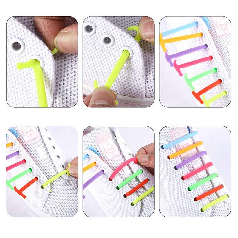 No-Tie Shoelaces (12 PCs)