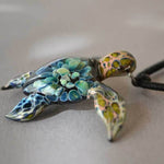 Blue and Turquoise Jewelry-Sea Turtle Pendant