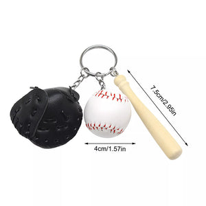 ⚾Mini Baseball Glove Set Charm Keychain(🔥Hot Sale For Baseball Lovers❤️)