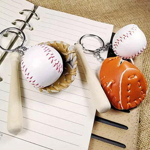 ⚾Mini Baseball Glove Set Charm Keychain(🔥Hot Sale For Baseball Lovers❤️)