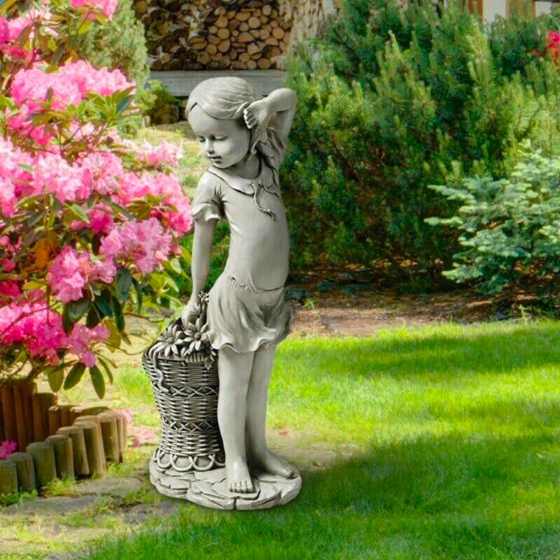 Little Girl Outdoor Garden Statue for Home Garden