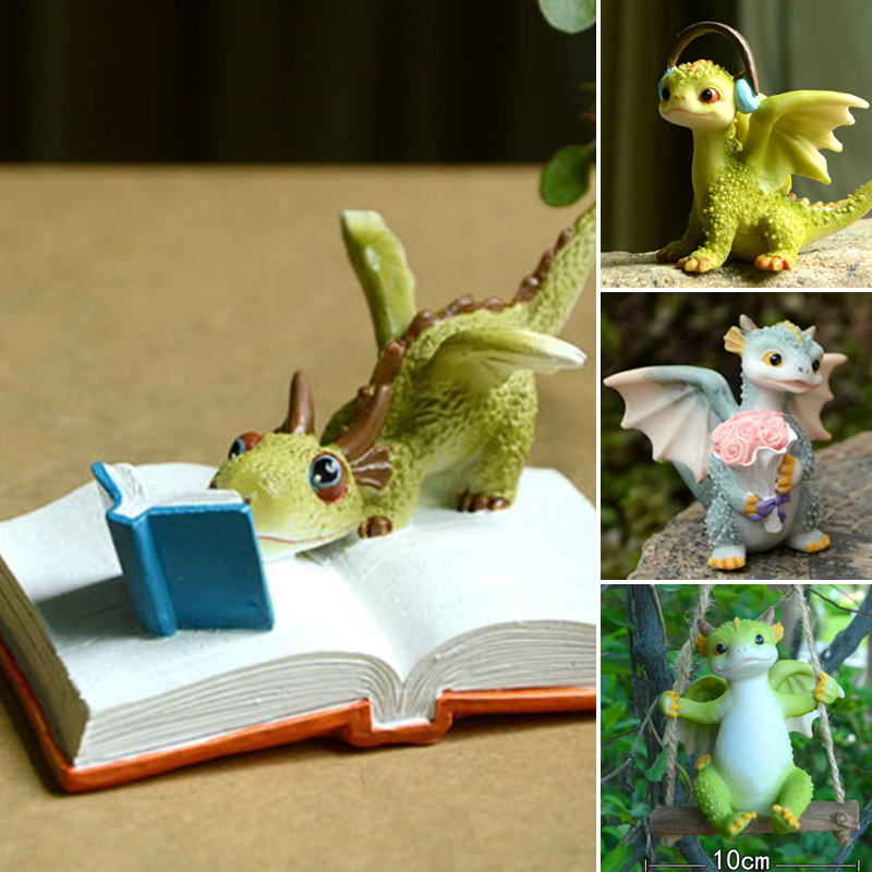 Mini Cute Dragon Statue Decoration