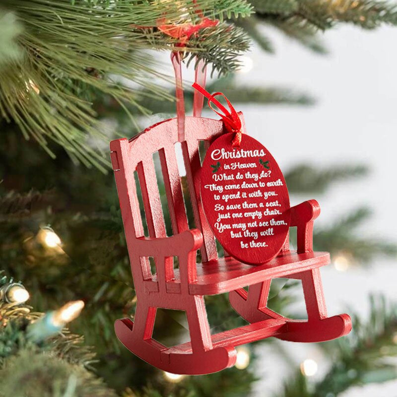 Christmas in Heaven Rocking Chair Ornament