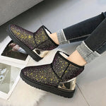 Women's Sequined Snow Boots