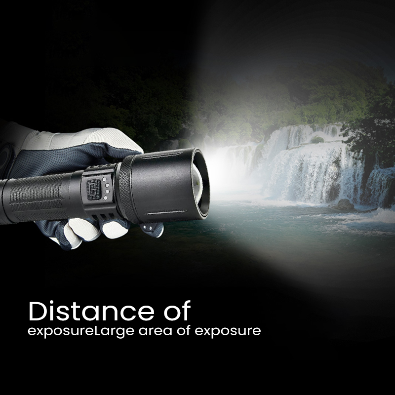 Outdoor Ultra-bright Laser Waterproof Flashlight