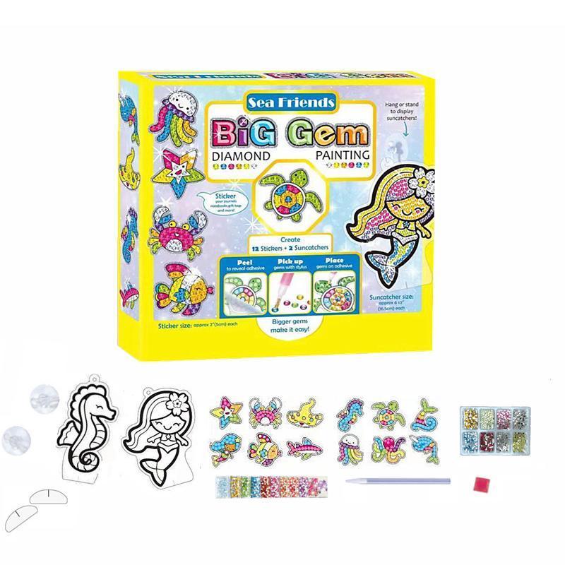 Big Gem Diamond Painting Stickers for Kids