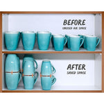 Coffee Mug Organizers and Storage, (6pk)