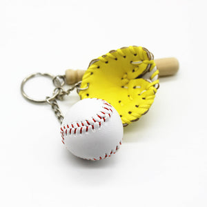 ⚾Mini Baseball Glove Set Charm Keychain(🔥Hot Sale For Baseball Lovers❤️)