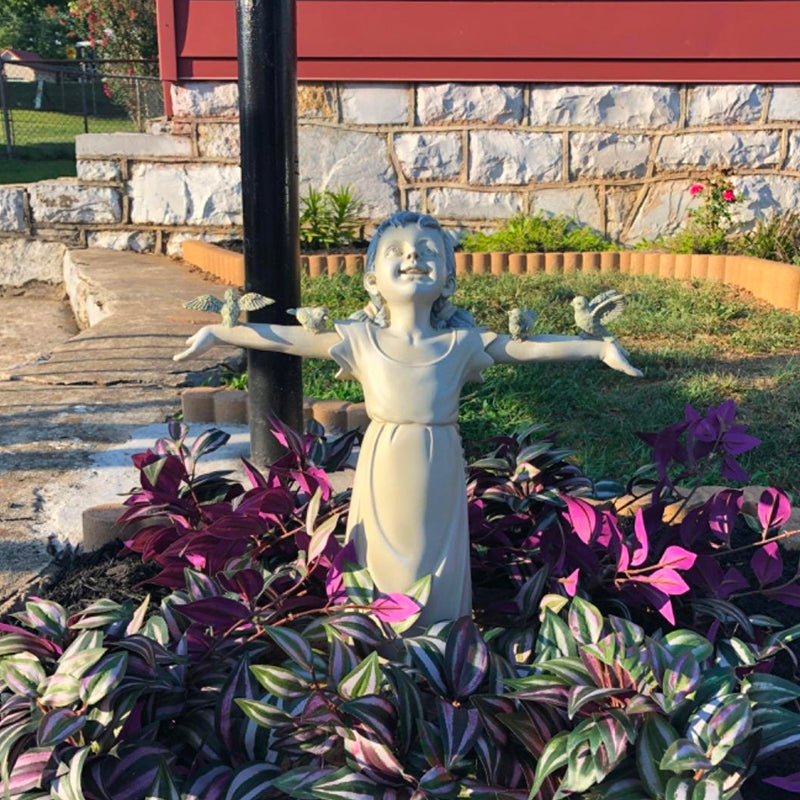 Little Girl Outdoor Garden Statue for Home Garden