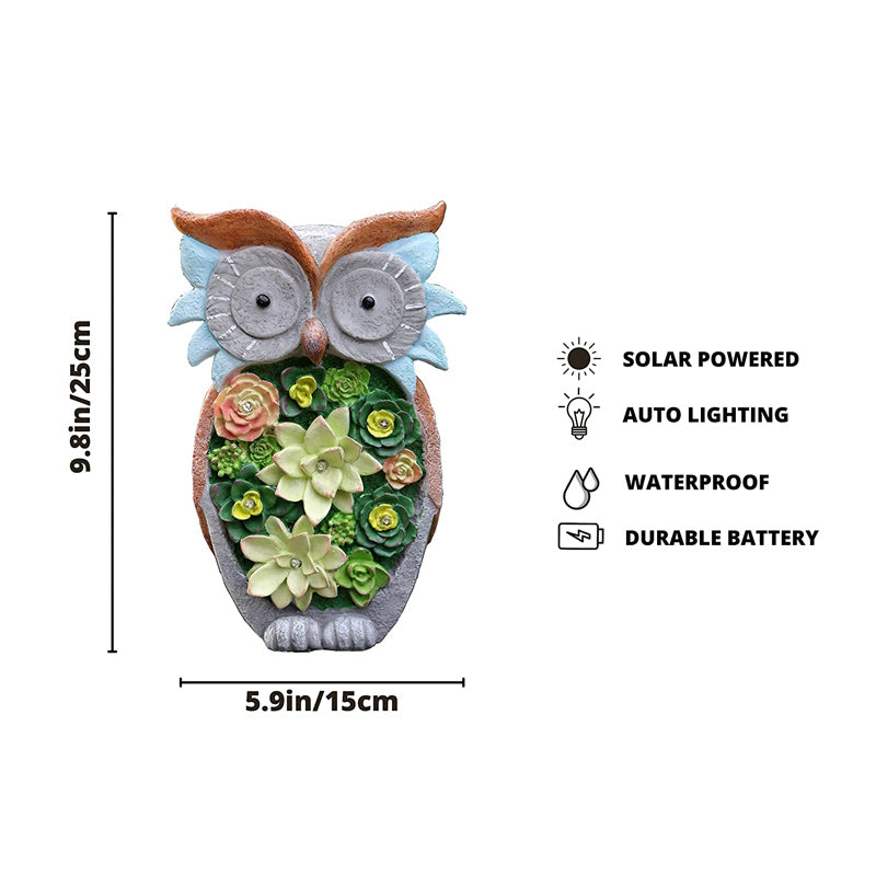 Solar Owl LED Lights Ornament