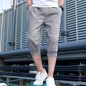 Loose Fit Cropped Pants for Men